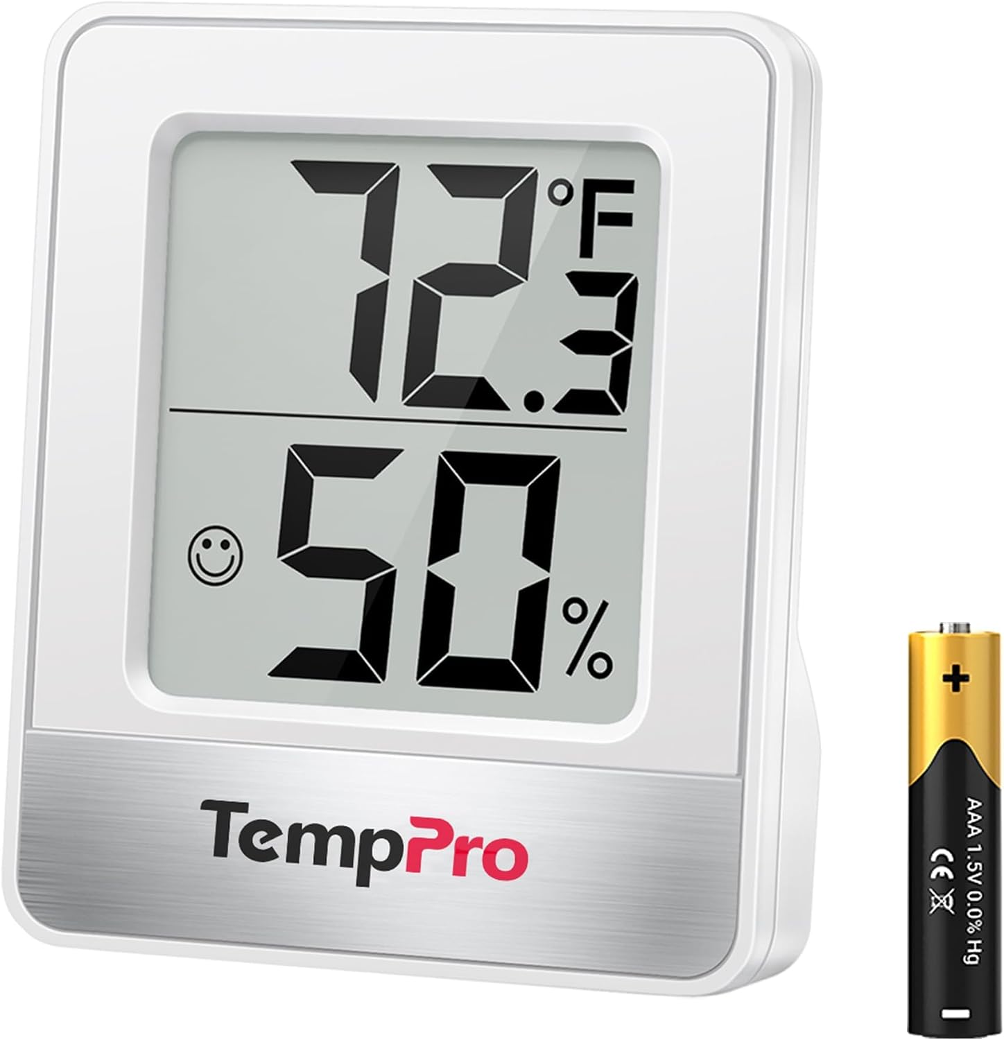 ThermoPro TP49 mini digital hygrometer — Amazon pack shot