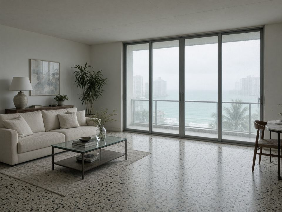 Closed Florida condo interior