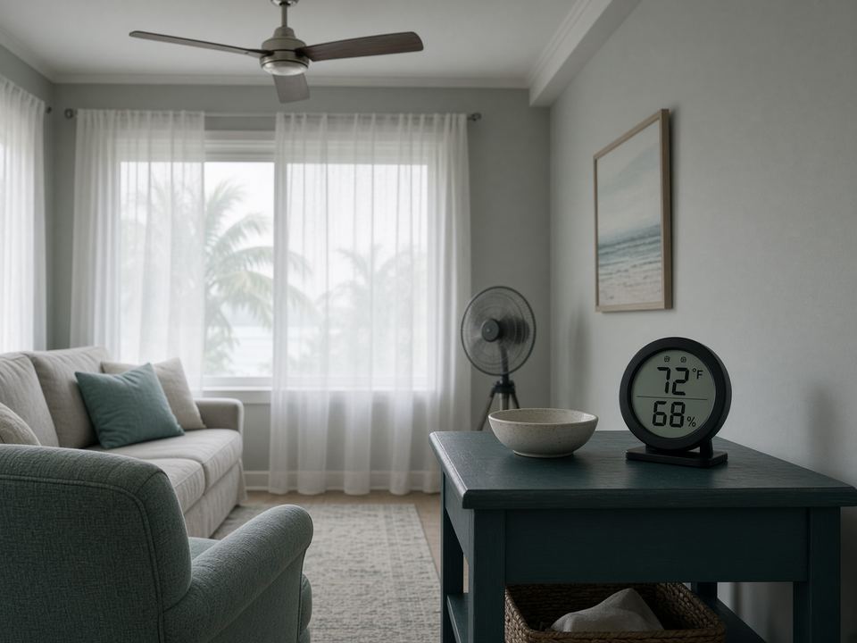 Florida living room humidity check